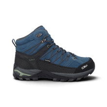 CMP Buty trekkingowe Rigel Mid WP (wodoodporne) 2026 niebiesko-czarne męskie