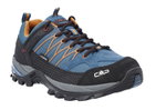 CMP Wanderschuhe Rigel Low WP (Trekking, wasserdicht) oceanblau/orange Herren