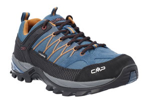 CMP Wanderschuhe Rigel Low WP (Trekking, wasserdicht) oceanblau/orange Herren