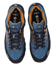 CMP Wanderschuhe Rigel Low WP (Trekking, wasserdicht) oceanblau/orange Herren
