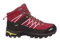 CMP Wanderschuhe Rigel Mid WP (Trekking, wasserdicht) rot/schwarz Damen