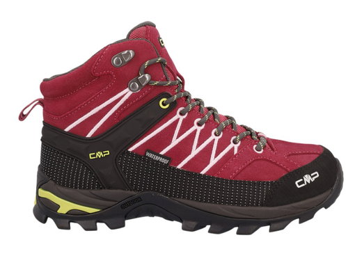 CMP Wanderschuhe Rigel Mid WP (Trekking, wasserdicht) rot/schwarz Damen