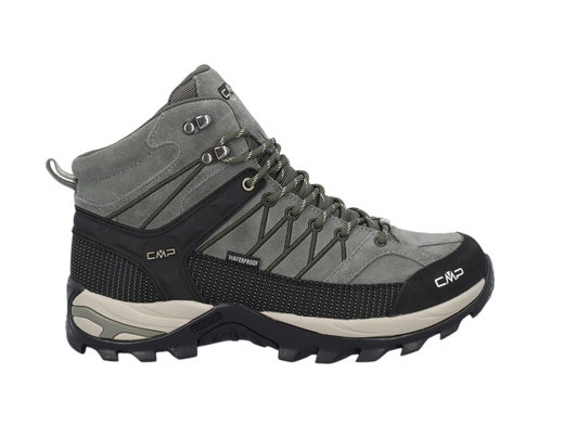 CMP Wanderschuhe Rigel Mid Trekking WP (wasserdicht) grau/schwarz/grün Herren