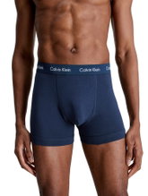 Calvin Klein Underwear Cotton Stretch Brief Boxers (Cotton) Multicoloured Black/Blue Men's - 3 Pieces