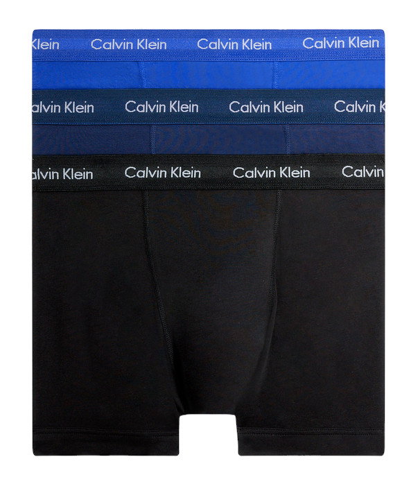 Calvin Klein Unterwäsche Boxershorts Cotton Stretch Brief (Baumwolle) mehrfarbig schwarz/blau Herren - 3 Stück
