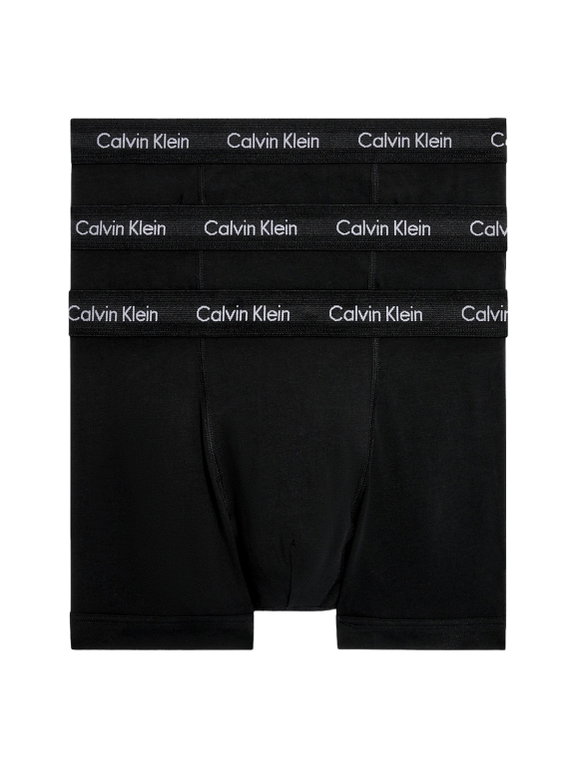 Calvin Klein Unterwäsche Boxershorts Cotton Stretch Brief (Baumwolle) schwarz/schwarz Herren - 3 Stück