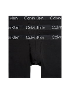 Calvin Klein Underwear Boxer Shorts Brief Modern Structure (Cotton) Black Men's - 3 Pieces