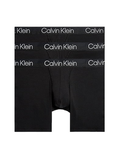 Calvin Klein Unterwäsche Boxershorts Brief Modern Structure (Baumwolle) schwarz Herren - 3 Stück