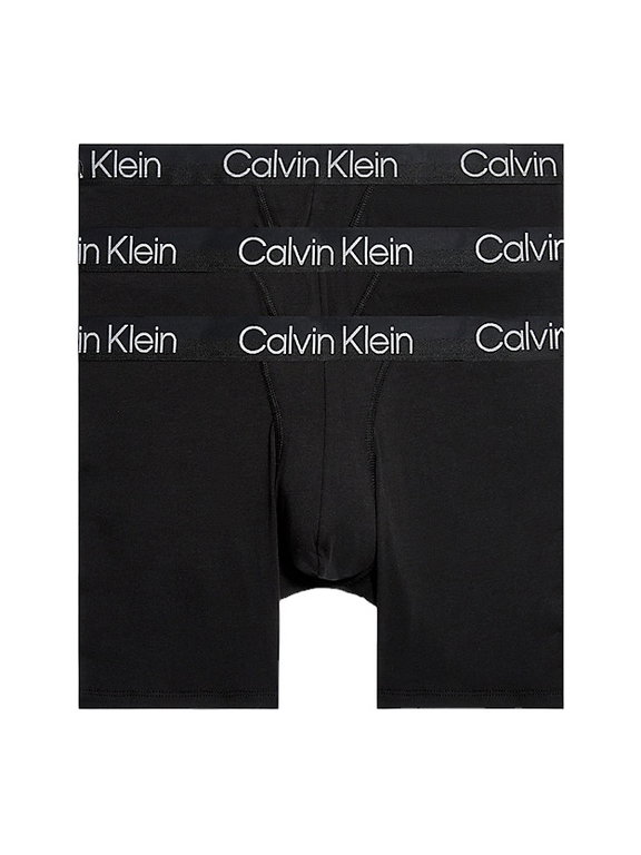 Calvin Klein Unterwäsche Boxershorts Brief Modern Structure (Baumwolle) schwarz Herren - 3 Stück