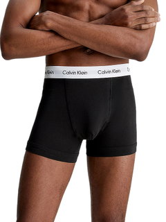 Calvin Klein Underwear Boxershorts Trunk Cotton Stretch (Cotton) black Men's - 3 Pieces
