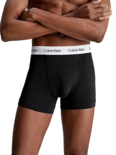 Calvin Klein Unterwäsche Boxershorts Trunk Cotton Stretch (Baumwolle) schwarz Herren - 3 Stück