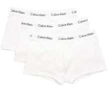 Calvin Klein Bielizna Bokserki Low Rise Trunk (Bawełna) białe Mężczyźni - 3 sztuki