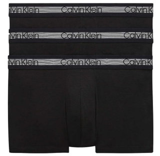 Calvin Klein Underwear Boxer Shorts Trunk (Cotton) Black Men - 3 Pieces