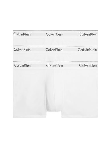 Calvin Klein Unterwäsche Boxershorts Trunk Modern Cotton (Baumwolle) weiss Herren - 3 Stück