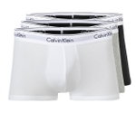 Calvin Klein Unterwäsche Boxershorts Trunk Modern Cotton (Baumwolle) mehrfarbig schwarz/weiss/grau Herren - 3 Stück