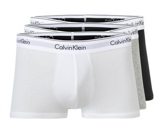 Calvin Klein Underwear Boxershorts Trunk Modern Cotton (Cotton) Multicoloured Black/White/Grey Men - 3 Pieces