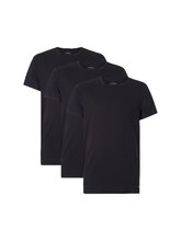 Calvin Klein Shirt Crew Neck Cotton Classics (100% Baumwolle) Unterwäsche schwarz Herren - 3er Pack