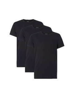 Calvin Klein Shirt Crew Neck Cotton Classics (100% Baumwolle) Unterwäsche schwarz Herren - 3er Pack
