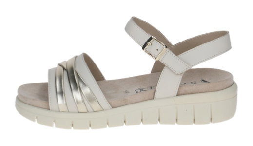 Caprice Sandale 28703 (Leder) offwhite Damen