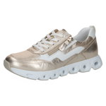 Caprice Sneaker 23730 (Leder, mit seitlichen Reissverschluss) gold/weiss Damen