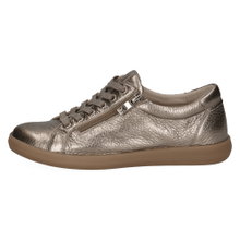 Caprice Sneaker 23757 (Leder, mit seitlichen Reissverschluss) gold/taupe Damen