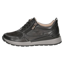 Caprice Sneaker 23760 (Leder, mit seitlichen Reissverschluss) schwarz Damen