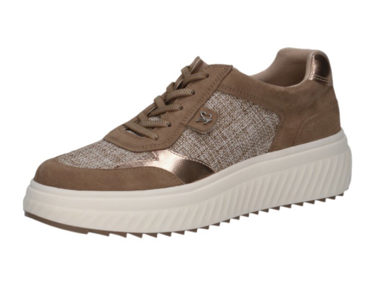 Sneaker Caprice 23711 (skóra) taupe/brązowy damski