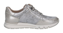 Caprice Sneaker 23750 (Leder, mit seitlichen Reissverschluss) grau Damen