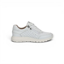 Caprice Sneaker 23755 (Leder, mit seitlichen Reissverschluss) weiss Damen