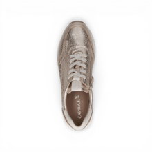 Caprice Sneaker 23755 (Leder, mit seitlichen Reissverschluss) gold Damen