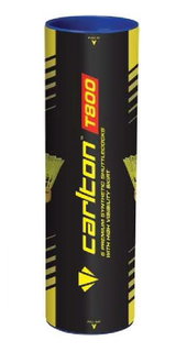 Carlton Badmintonbälle T800 Nylon (Federbälle) Dose gelb 6er