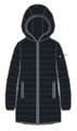 Champion Steppmantel (leichte gepolstert, Kapuze) schwarz Damen
