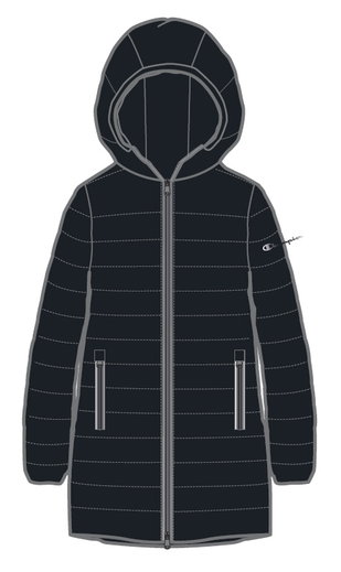 Champion Quilted Jacket (lightly padded, hood) black Women