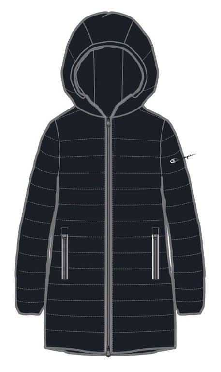 Champion Steppmantel (leichte gepolstert, Kapuze) schwarz Damen