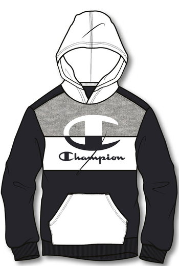 Champion Hoodie Wielokolorowy czarny/biały Chłopcy