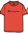 Champion Tshirt (Baumwolle) Big Logo Print feuerrot Jungen