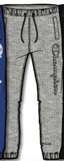 Champion Jogginghose (Baumwolle) Graphic Big Logo Print lang grau Kinder
