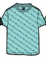 Champion Freizeit-Tshirt (Baumwolle) Champion kleiner Schriftzug Print hellblau Kinder
