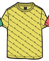 Champion Freizeit-Tshirt (Baumwolle) Champion kleiner Schriftzug Print gelb Kinder