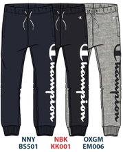 Champion Freizeit Jogginghose (gefüttert, grosser Champion Logo Schriftzug) lang navyblau Jungen
