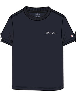 Champion Freizeit-Tshirt (Baumwolle) Crew mit Kleinen-Logo-Schriftzug navyblau Jungen