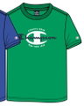 Champion Freizeit-Tshirt (Baumwolle) Crew Graphic Print grün Kinder