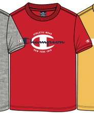 Champion T-shirt rekreacyjne (bawełna) Crew Graphic Print 2023 czerwony chłopcy