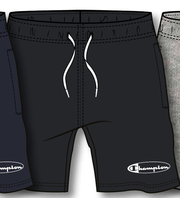Champion Freizeithose Short Classic (Baumwolle) kurz schwarz Jungen