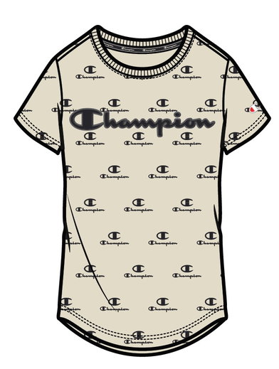 Champion Shirt Graphic Print beige Mädchen