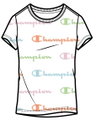 Champion Freizeit-Tshirt (Baumwolle) Graphic Print weiss Mädchen
