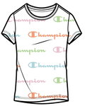 Champion Freizeit-Tshirt (Baumwolle) Graphic Print weiss Mädchen