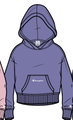 Champion Freizeit Kapuzenpullover (Baumwoll Hoodie) kleiner Schriftzug Print violett Mädchen