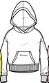 Champion Freizeit Kapuzenpullover (Baumwoll Hoodie) kleiner Schriftzug Print weiss Mädchen