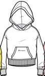 Champion Freizeit Kapuzenpullover (Baumwoll Hoodie) kleiner Schriftzug Print weiss Mädchen